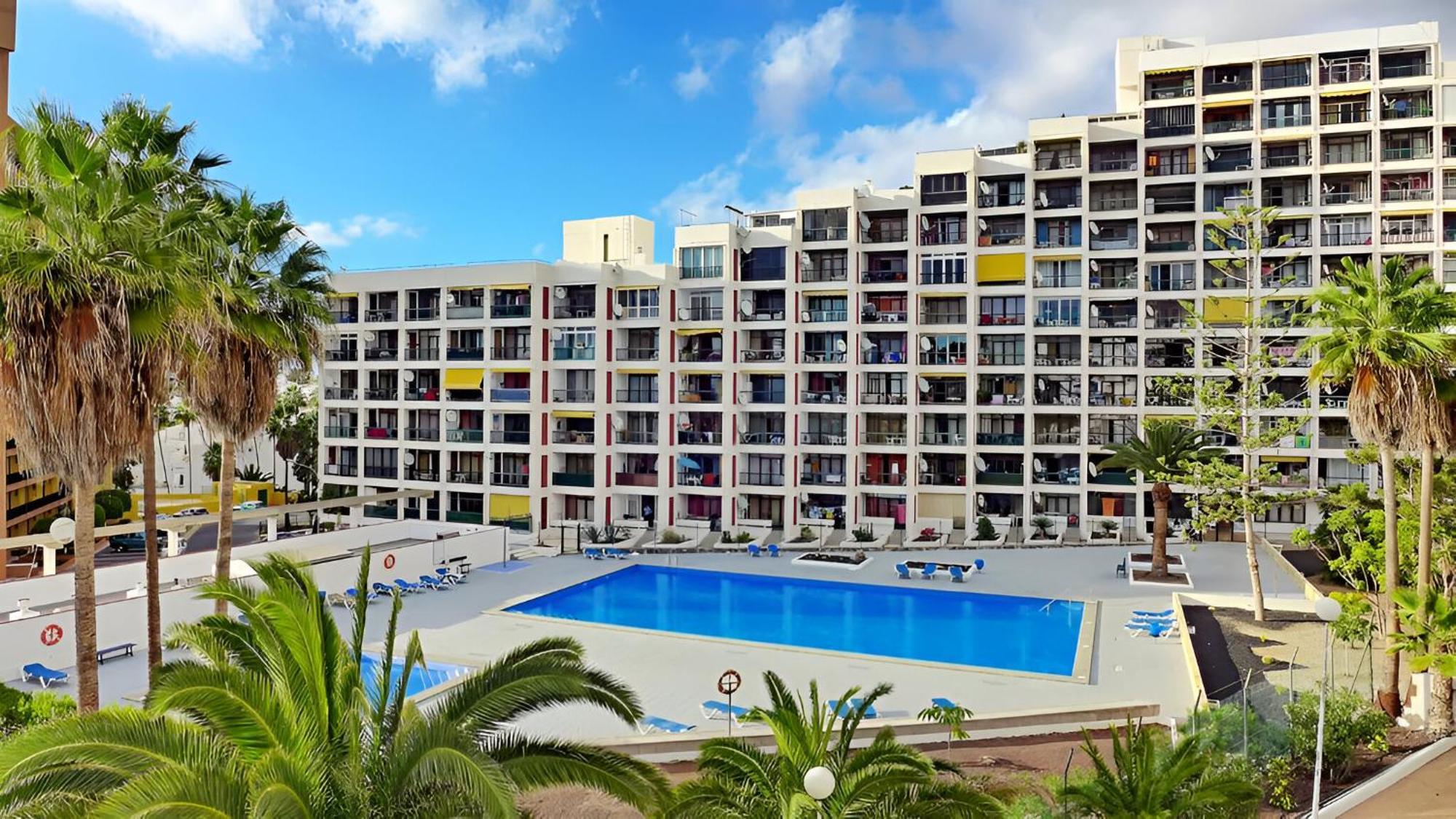 Blanco&Azul - Comfortable Ocean View Apartment Next To The Beach Playa de las Americas  Ngoại thất bức ảnh
